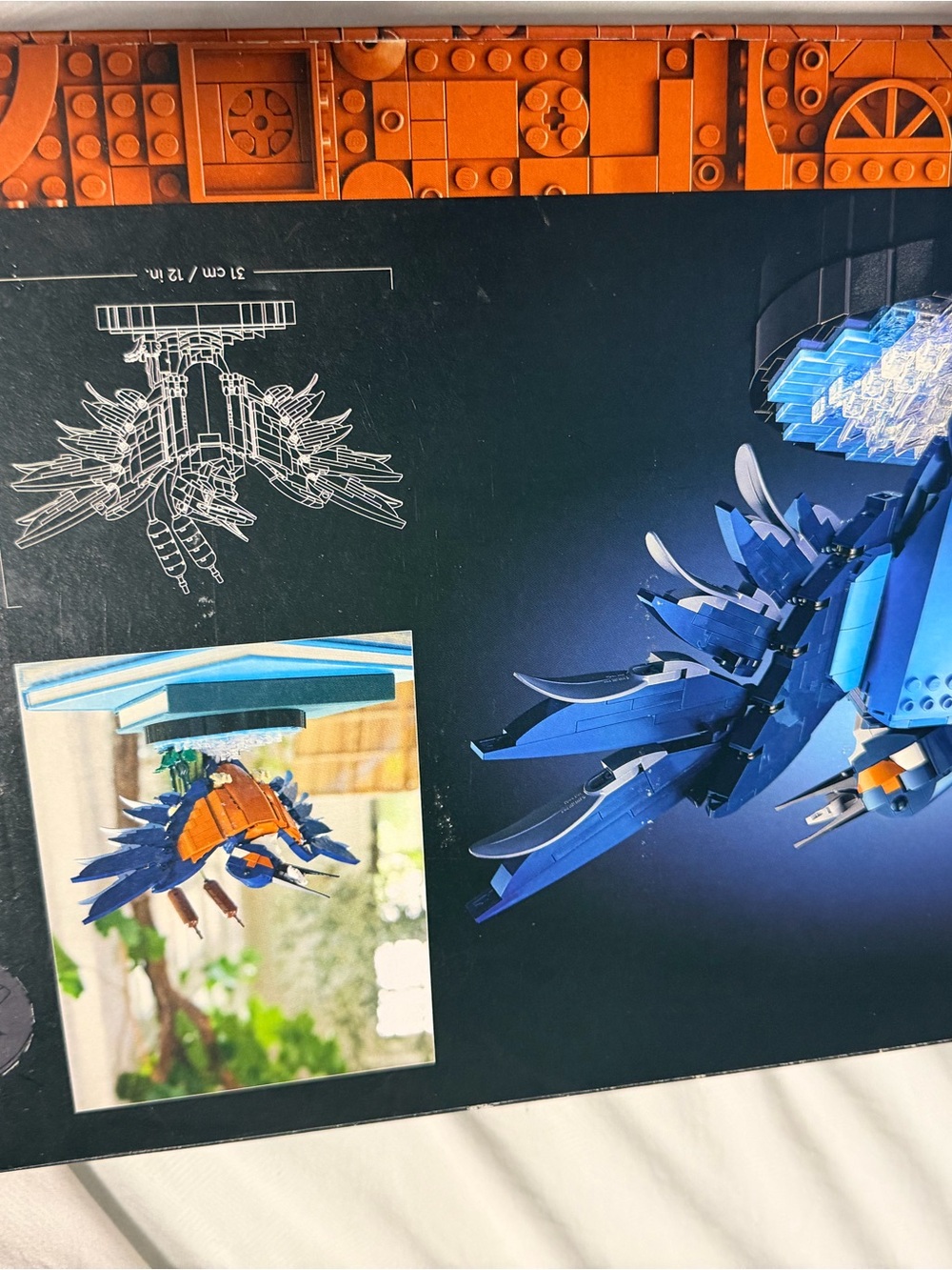 LEGO Icons 10331 Kingfisher Bird Building Set 834 Pieces - Picture 4 of 5
